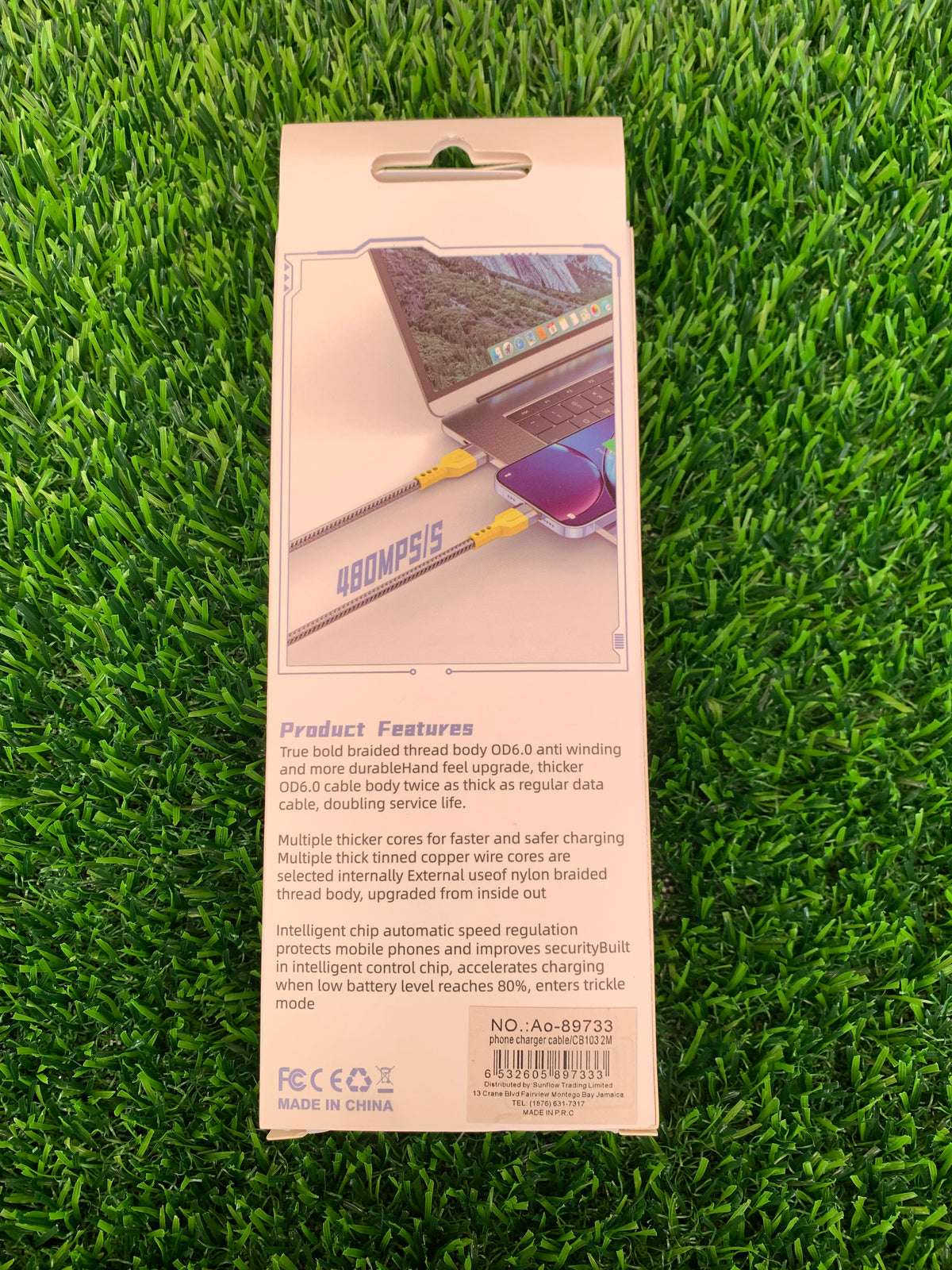 Senzhen 120W 2M Lightening Charging Cable (iPhone Charger)