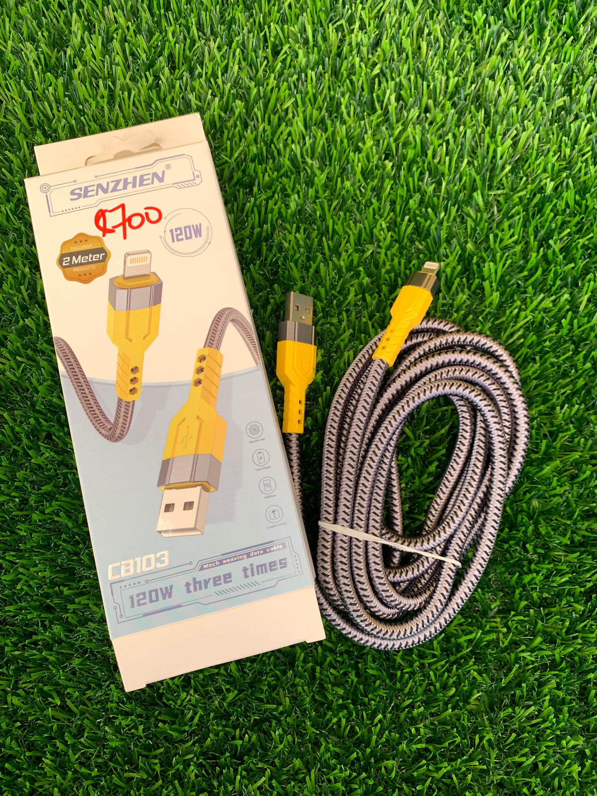 Senzhen 120W 2M Lightening Charging Cable (iPhone Charger)