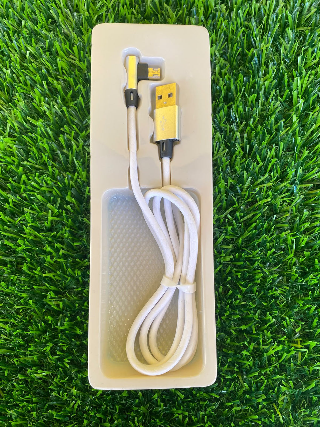 Double Bent 1 Meter USB Micro Fast Charging Cable