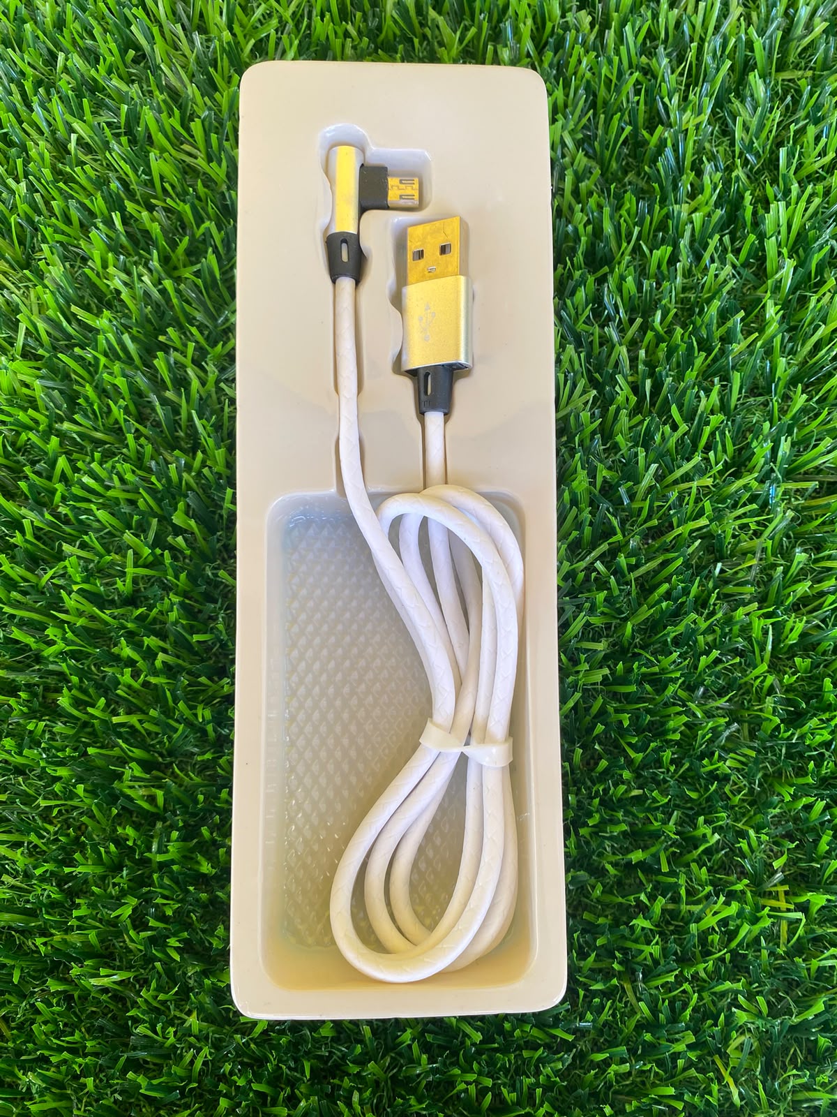 Double Bent 1 Meter USB Micro Fast Charging Cable