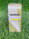 Benjamins Balsam Cough Mixture for Dry Hacking Cough 120mL