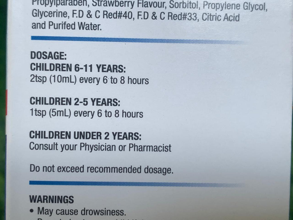 Children's DPH Elexir Itch and Allergy 120mL