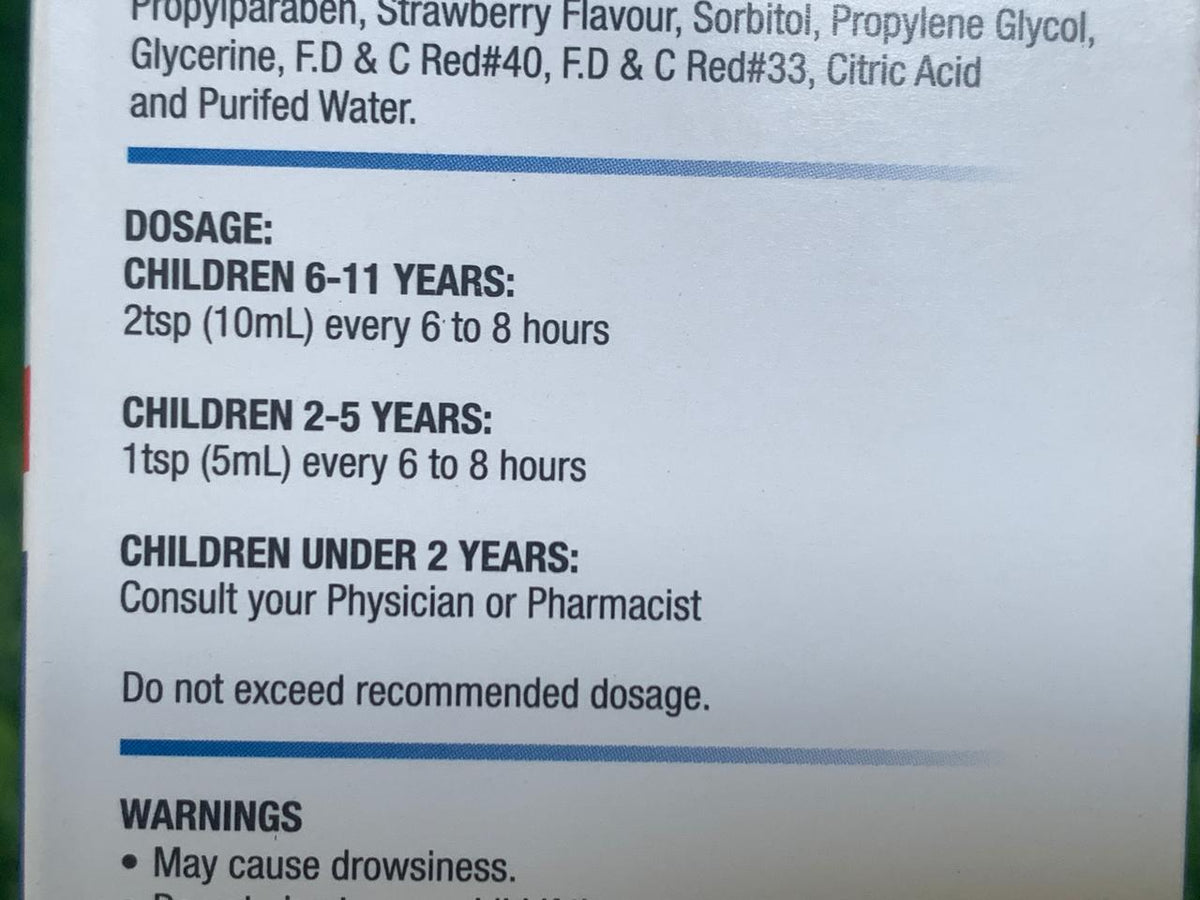 Children's DPH Elexir Itch and Allergy 120mL