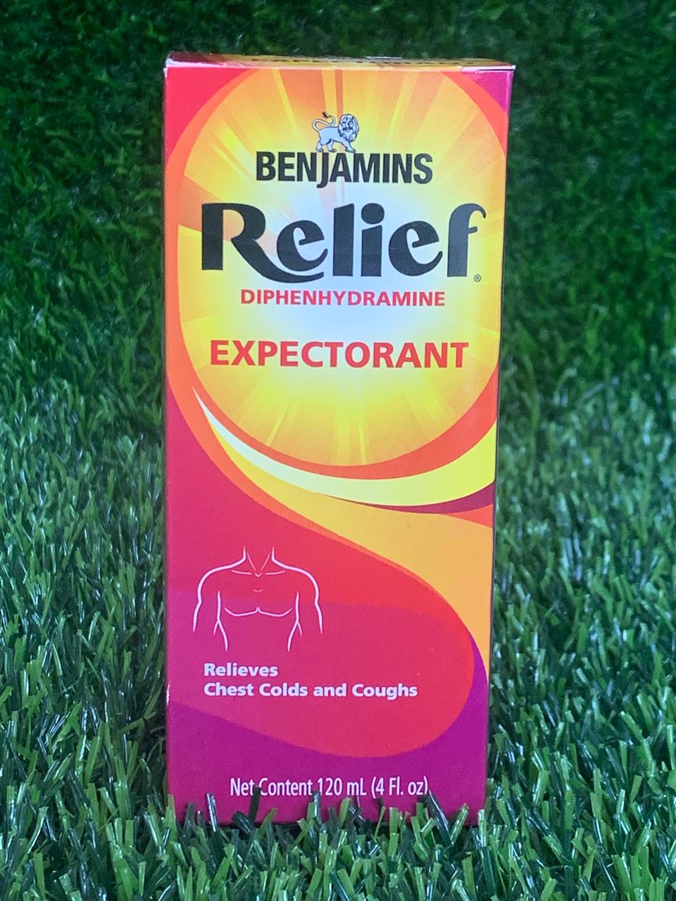 Benjamins Relief Diphenhydramine Expectorant 120mL