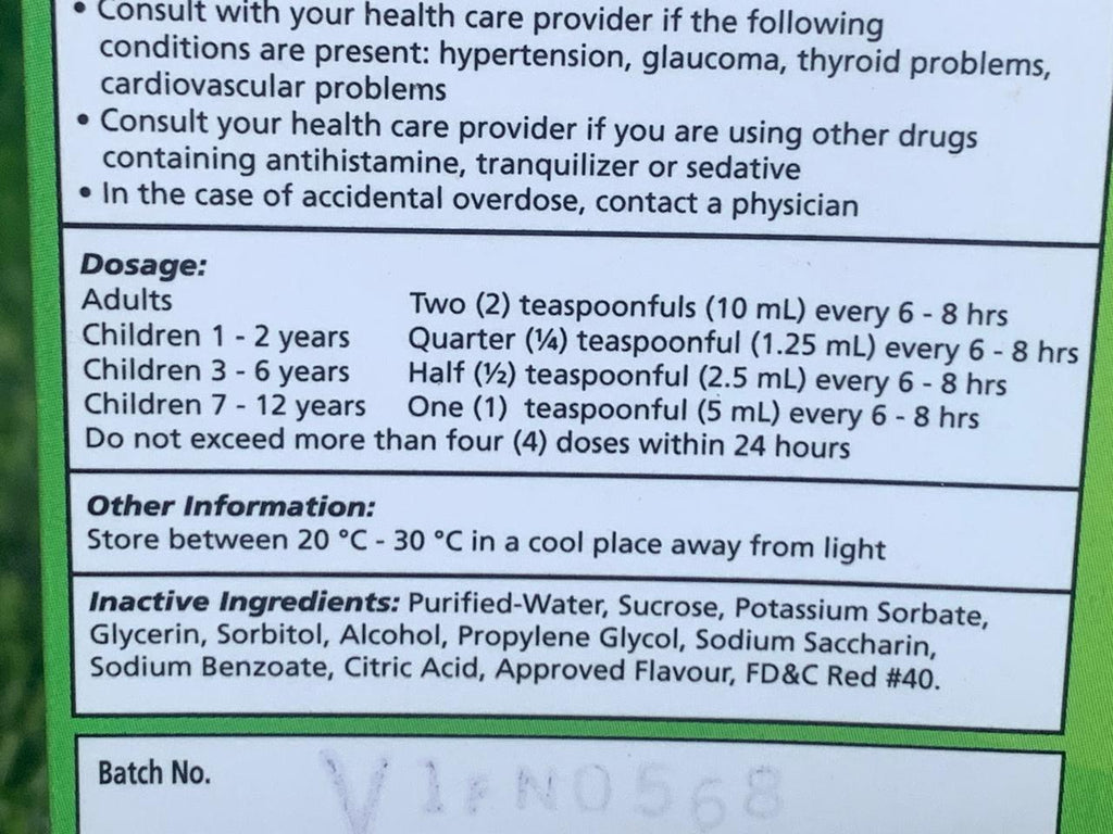Benjamins Relief Flu Multi-Symptom 120mL