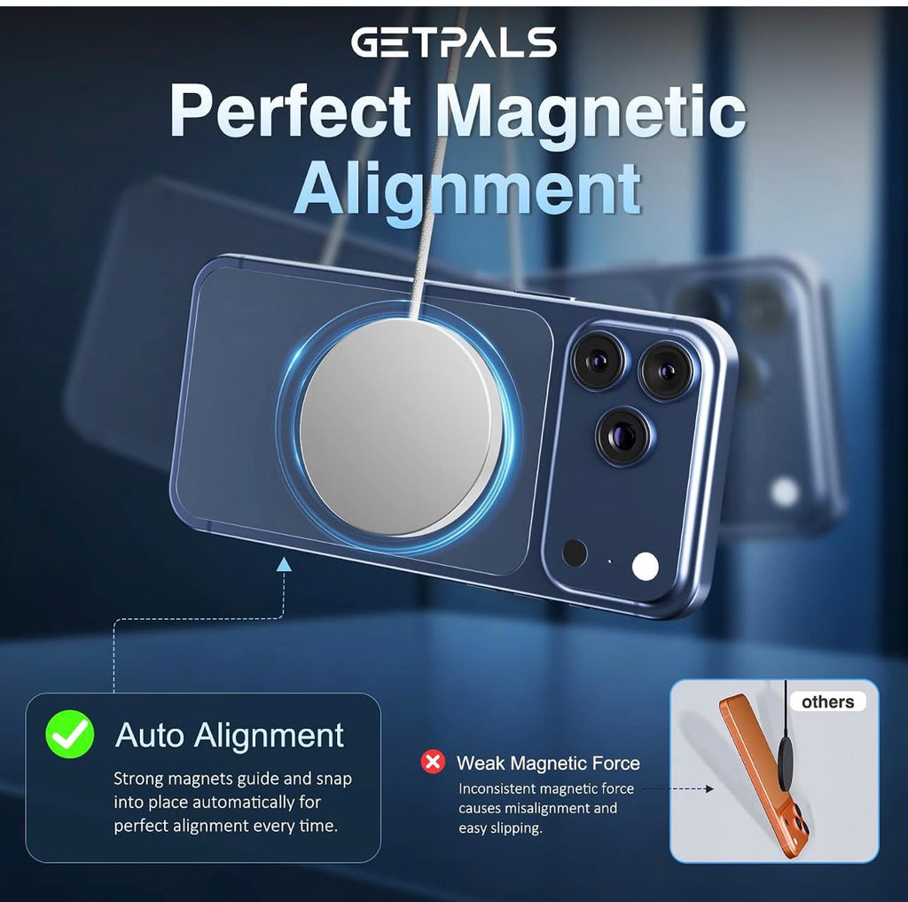 15W Fast Magnetic Wireless Charging Pad Suitable for Travel Home Office Slim Portable Magnetic Charger Compatible with iPhone Duo/18/17/17e/16/15/14/13/12 Pro Max & AirPods Pro, White 3-Pack