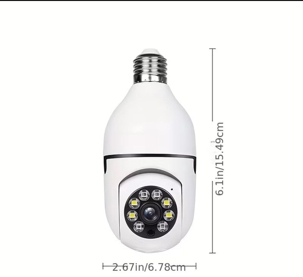 4MP Ultra-HD E27 Light Bulb Wireless WiFi Security Camera