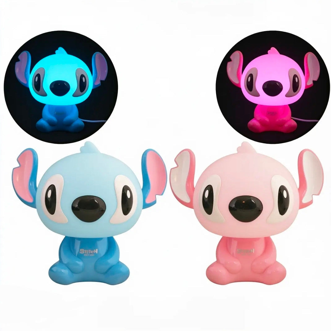 Stitch Bedside Table Lamp for Kids with USB Port