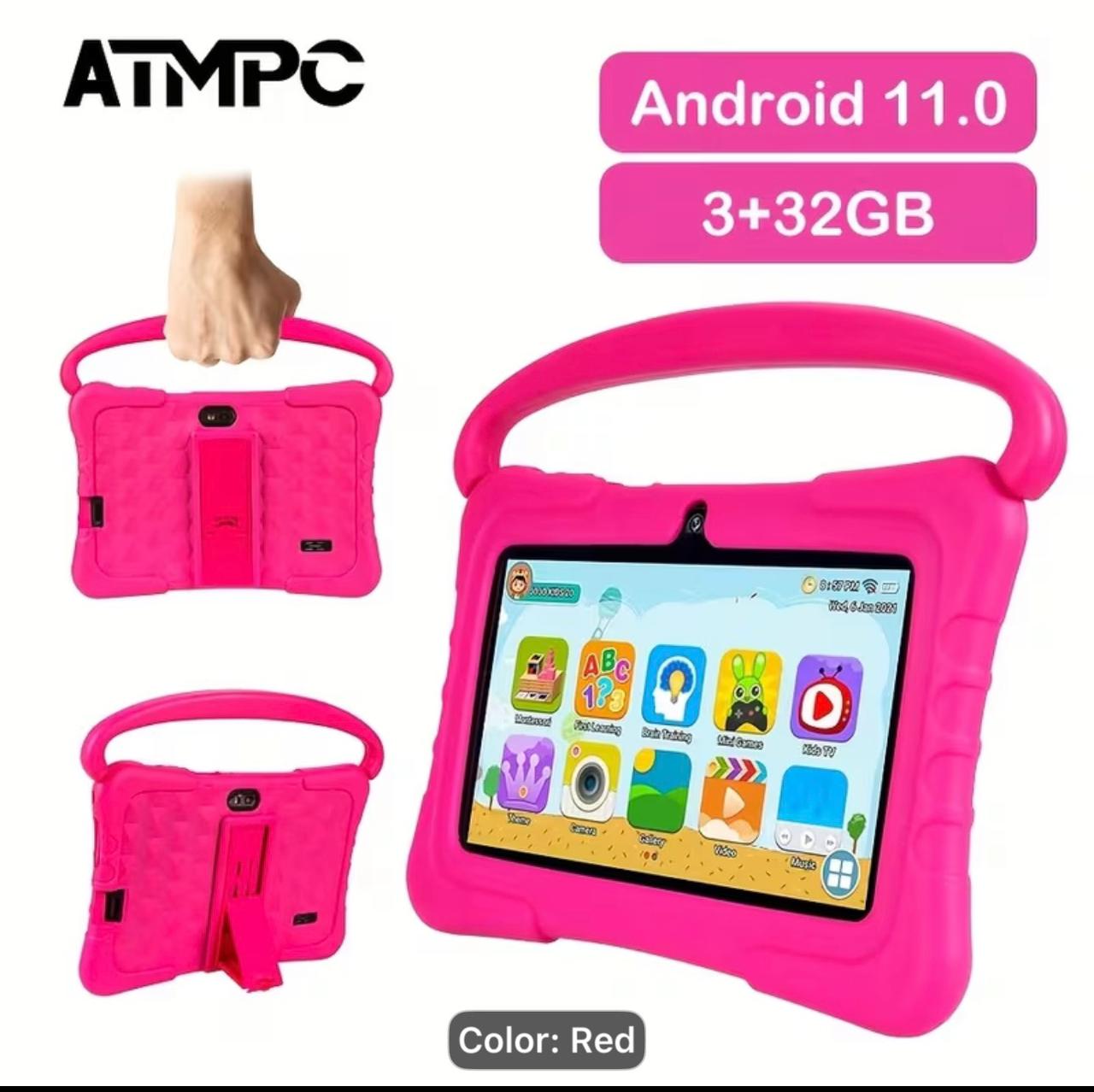 ATMPC 7" Kids Tablet Android 11, IWawa Learning Tablet For Children, Parental Control, 2GB/3GB RAM+16GB/32GB ROM, WiFi Wireless Kids Tablet