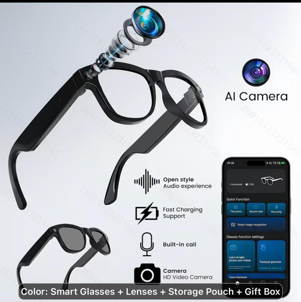 13 MP Wireless Smart  Camera Glasses