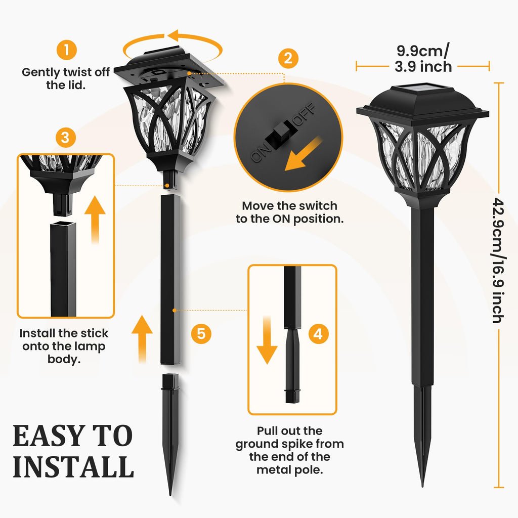 GIGALUMI Outdoor Solar Lights