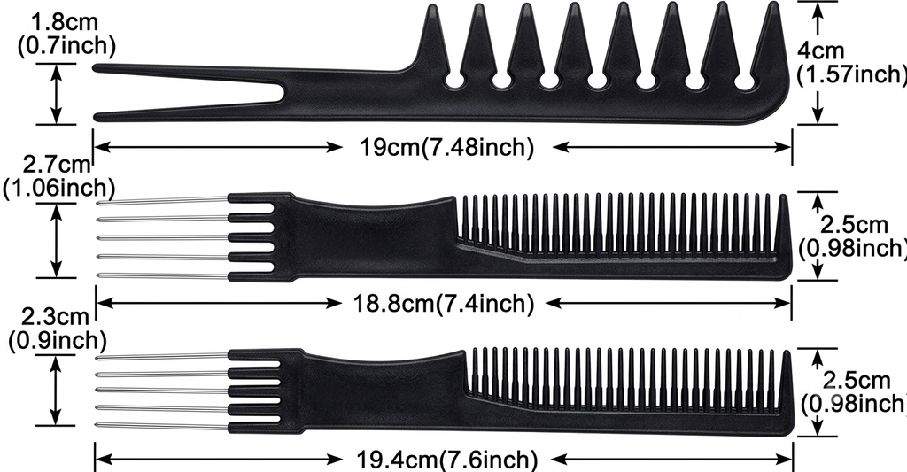 12-Piece Professional Hair Styling Comb Set