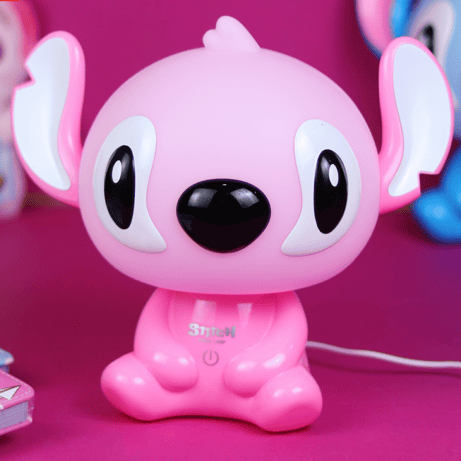 Stitch Bedside Table Lamp for Kids with USB Port