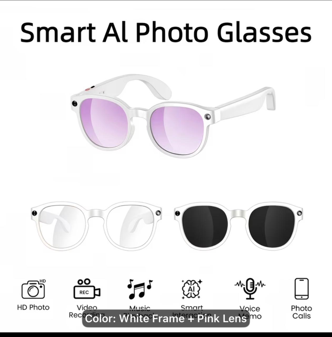13 MP Wireless Smart  Camera Glasses