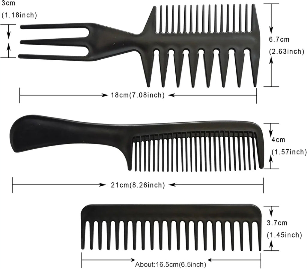 12-Piece Professional Hair Styling Comb Set