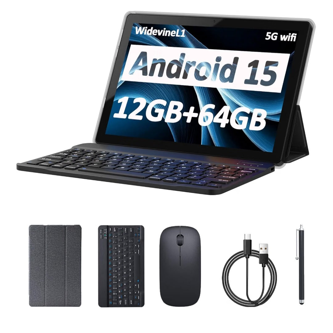 Android 15 2-in-1 Tablet PC (6GB + 64GB) WiFi