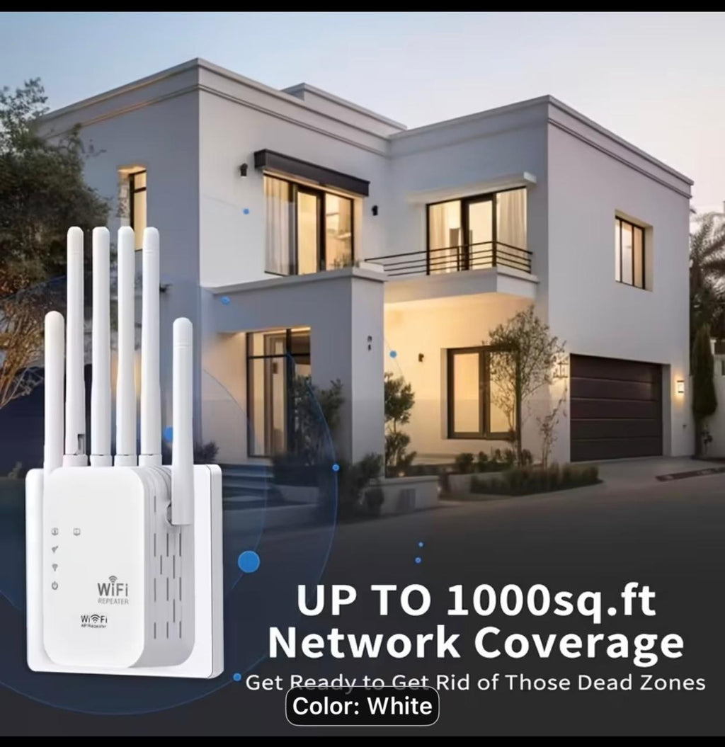 1200Mbps Dual-Band WiFi 6 Mesh Network Extender & Signal Booster