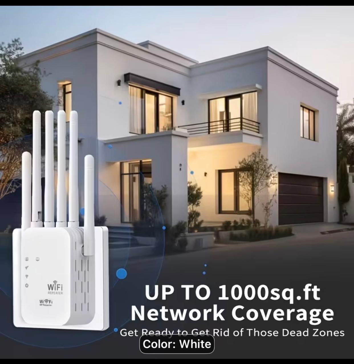 1200Mbps Dual-Band WiFi 6 Mesh Network Extender & Signal Booster