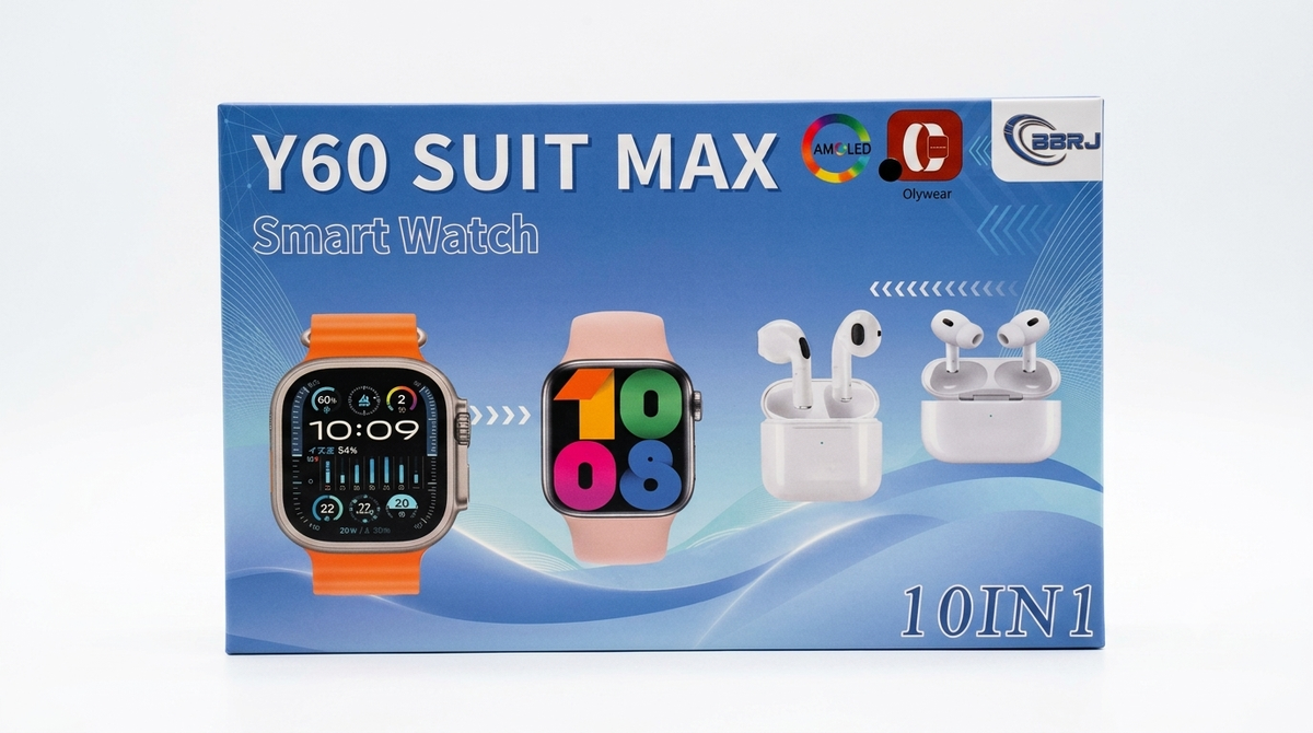 Y60 Suit Max Smart Watch 10-in-1 Set