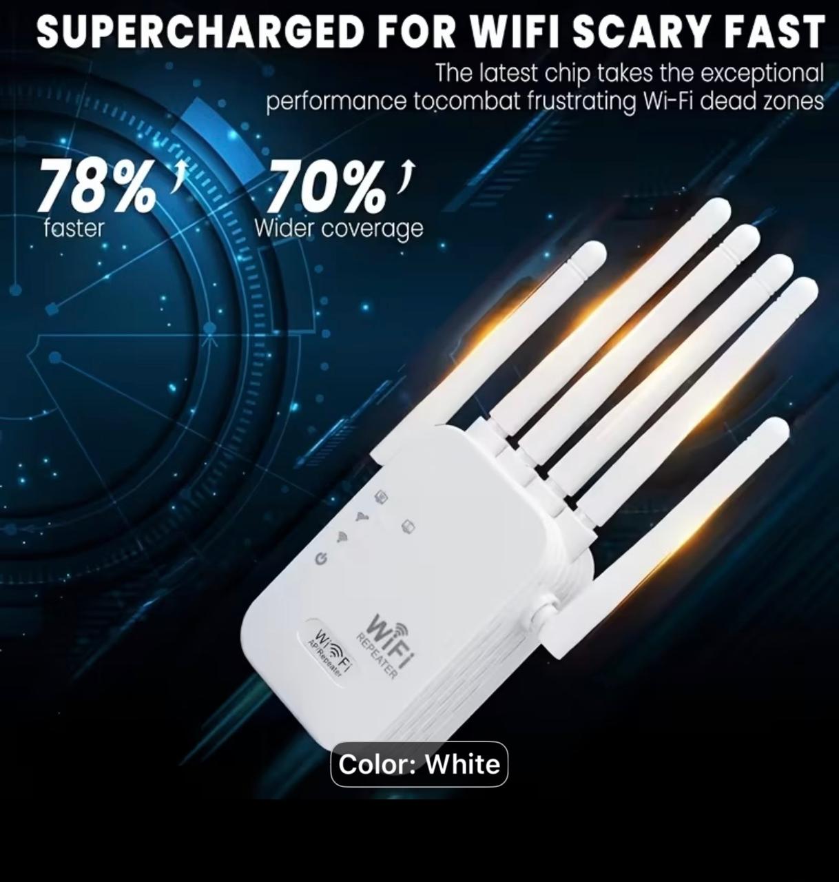 1200Mbps Dual-Band WiFi 6 Mesh Network Extender & Signal Booster