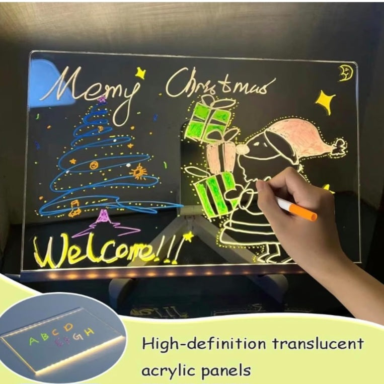 LED Erasable Acrylic Sketchpad 11-in-1