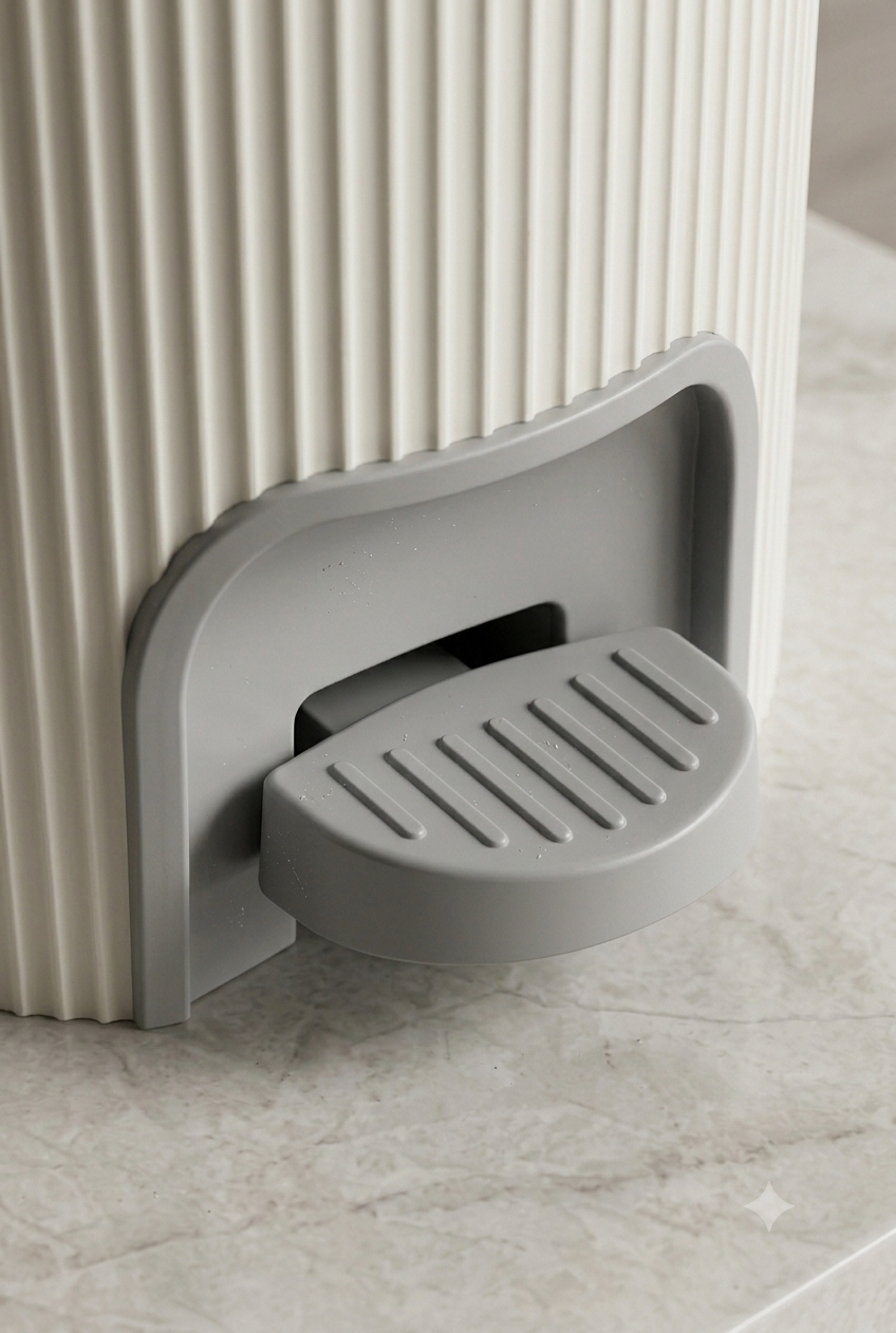 Modern Fashion Pedal-Activated Trash Can