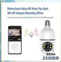 4MP Ultra-HD E27 Light Bulb Wireless WiFi Security Camera