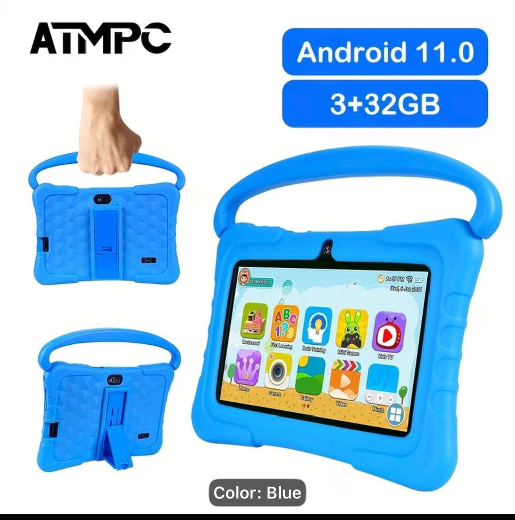 ATMPC 7" Kids Tablet Android 11, IWawa Learning Tablet For Children, Parental Control, 2GB/3GB RAM+16GB/32GB ROM, WiFi Wireless Kids Tablet