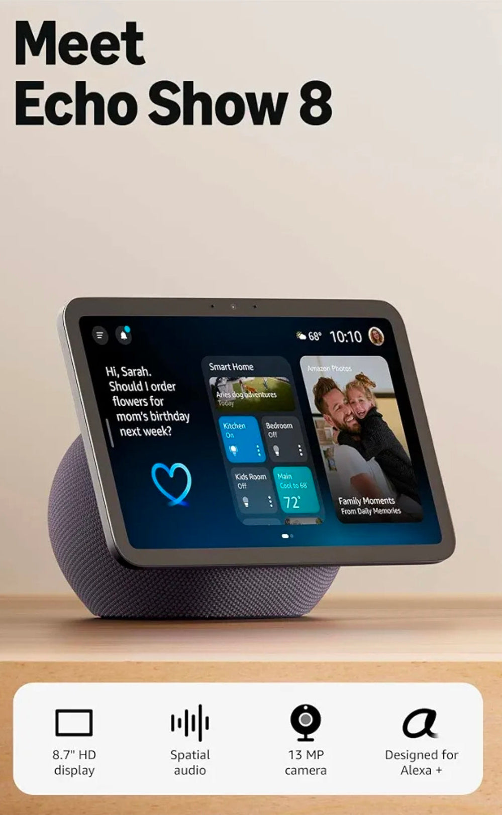 Amazon Echo Show 8 AI Assistant