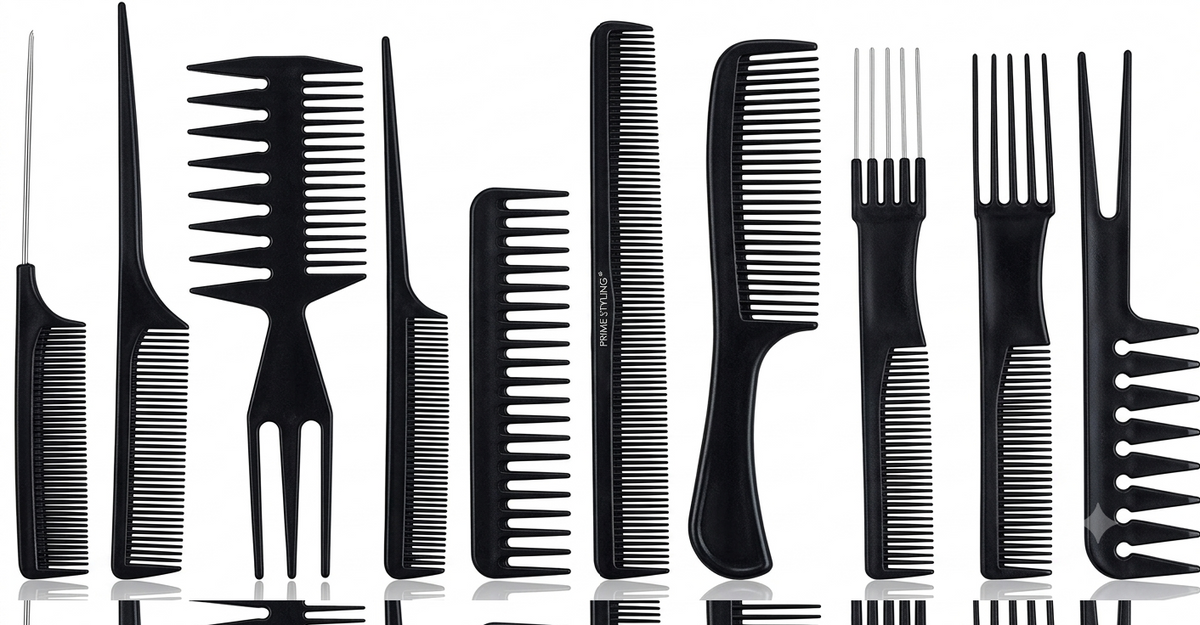 12-Piece Professional Hair Styling Comb Set
