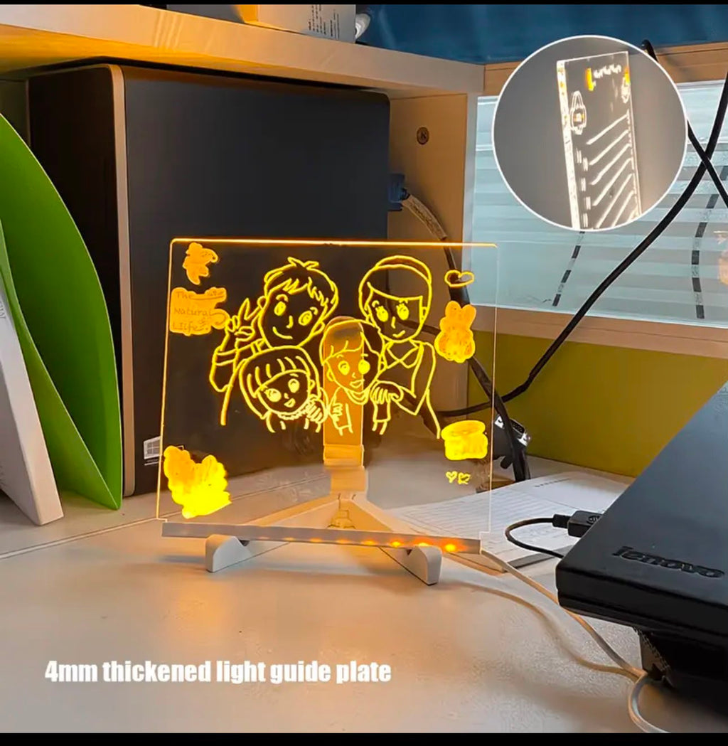 LED Erasable Acrylic Sketchpad 11-in-1