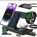 15W Fast Foldable 3-in-1 MagSafe Wireless Charging Station