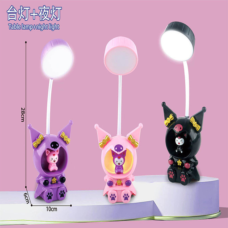 Kuromi USB-Rechargeable Folding LED Desk Lamp & Night Light