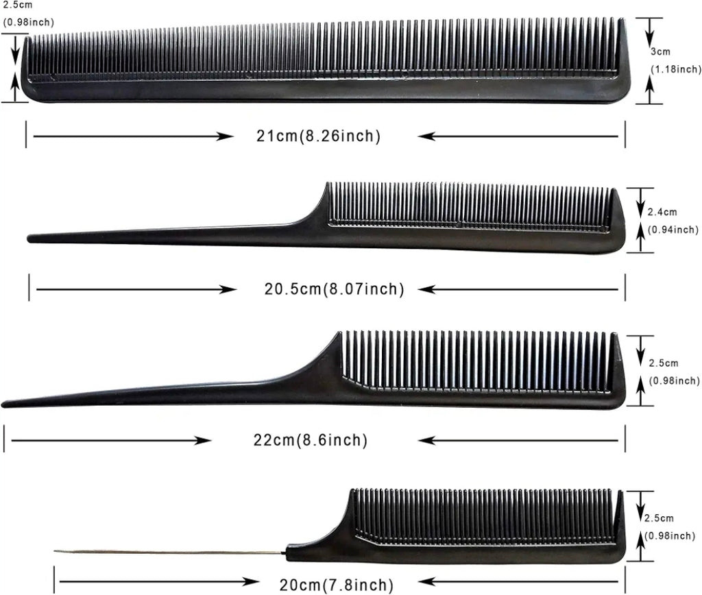 12-Piece Professional Hair Styling Comb Set
