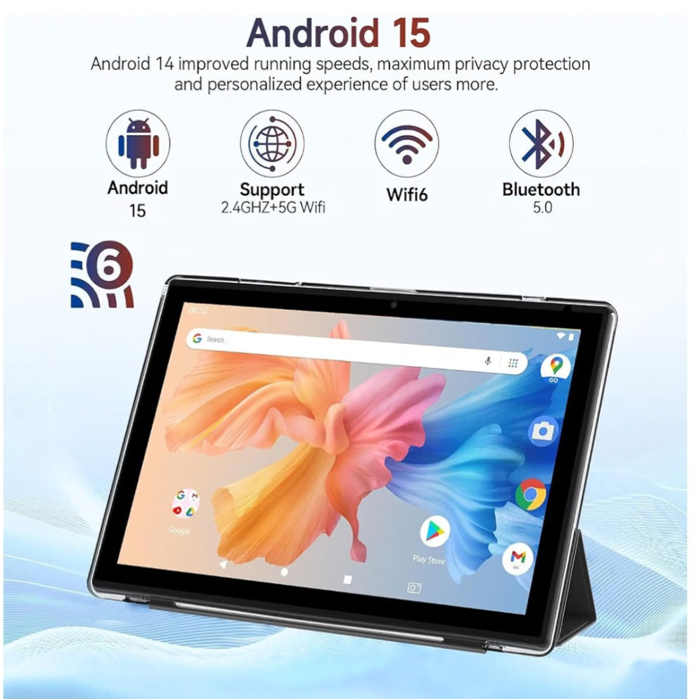 Android 15 2-in-1 Tablet PC (6GB + 64GB) WiFi