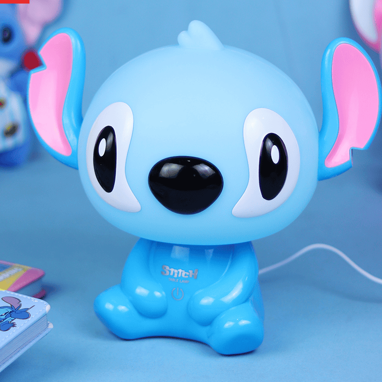 Stitch Bedside Table Lamp for Kids with USB Port