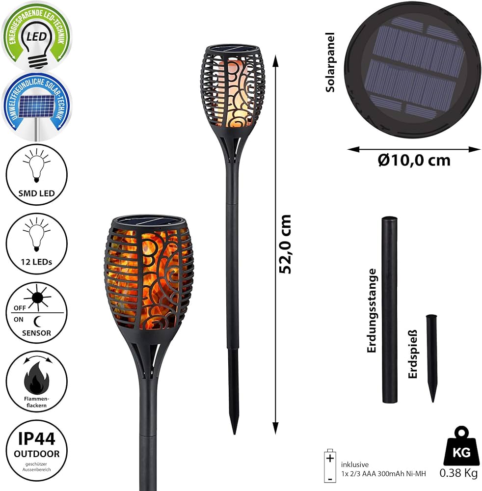 Dehner Solar Light Torch