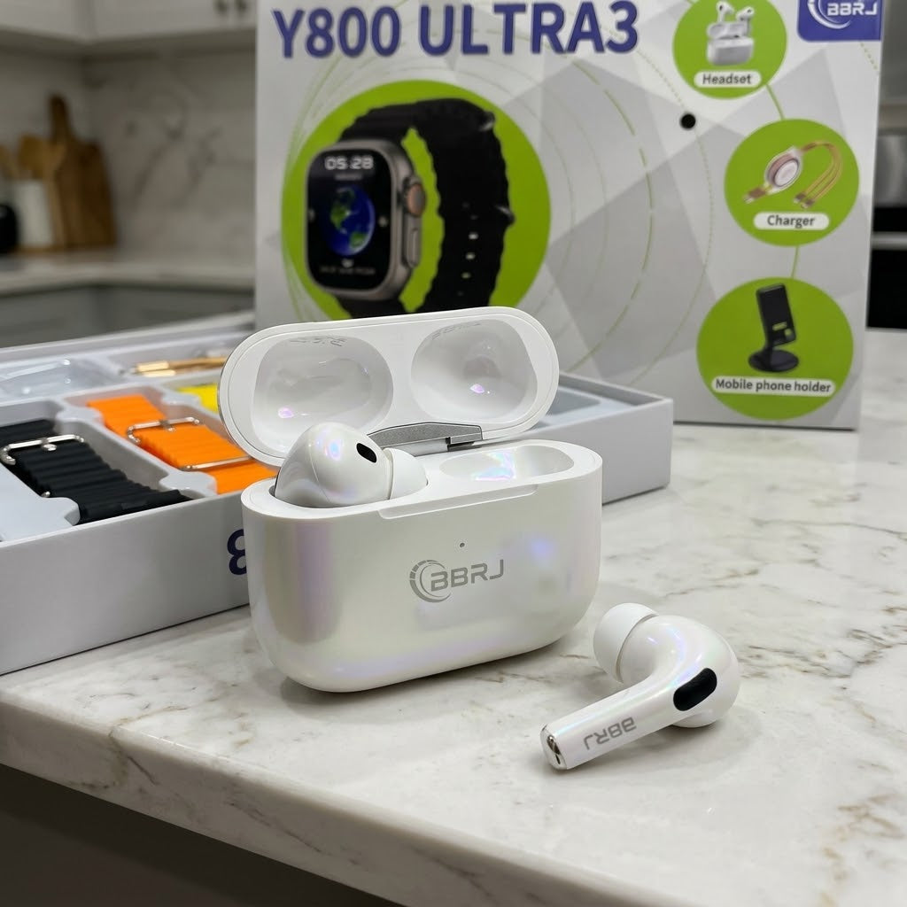Y800 Ultra 3 SmartWatch and Earbuds Set